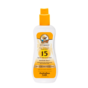 Australian Gold Spray Gel SPF15 - 237 ml.